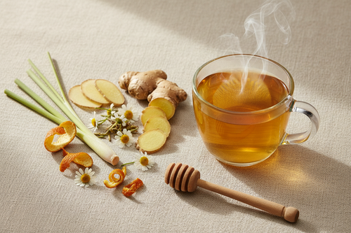 A warm Gut Love tea ritual