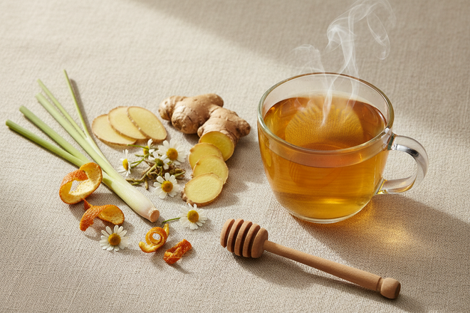 A warm Gut Love tea ritual
