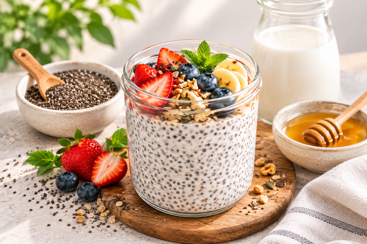 Cách làm chia pudding: tỉ lệ chuẩn và mẹo không vón cục 