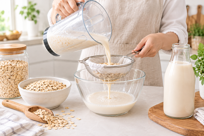 How to Make Oat Milk at Home (No Slime, No Gum)