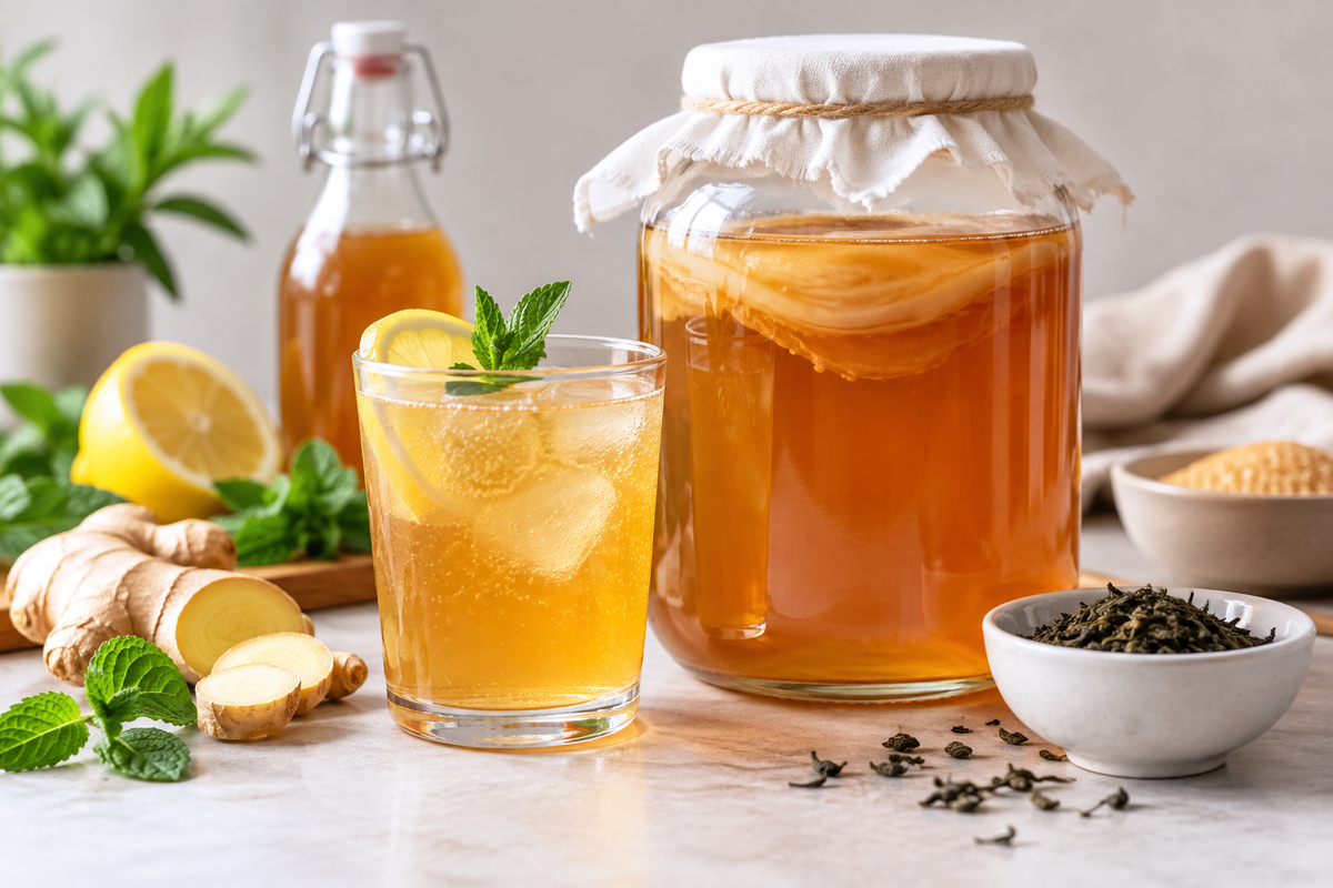 Kombucha là gì? Tác dụng, caffeine, đường và lưu ý 