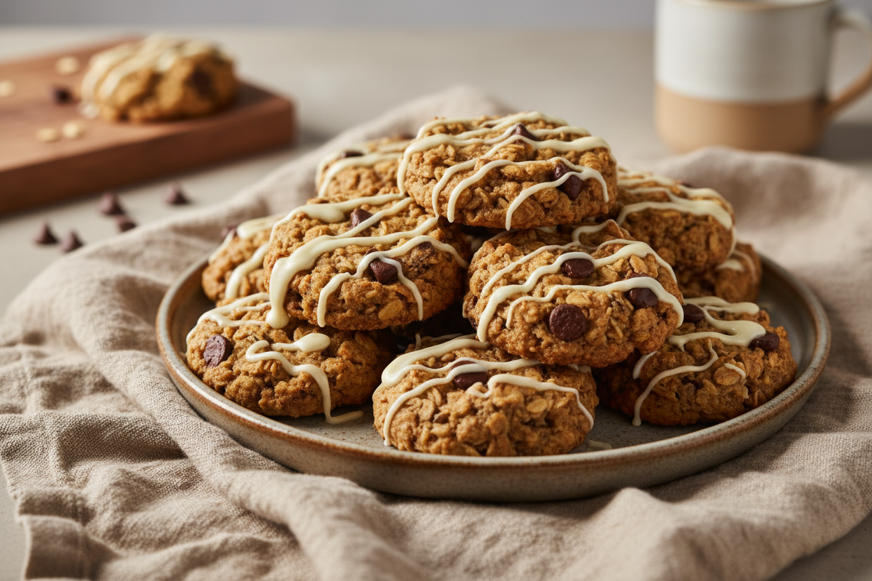 No-bake granola breakfast cookies