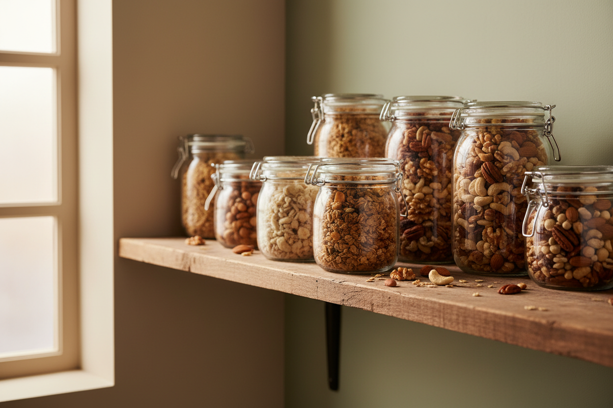 How to store granola & nuts to keep them fresh