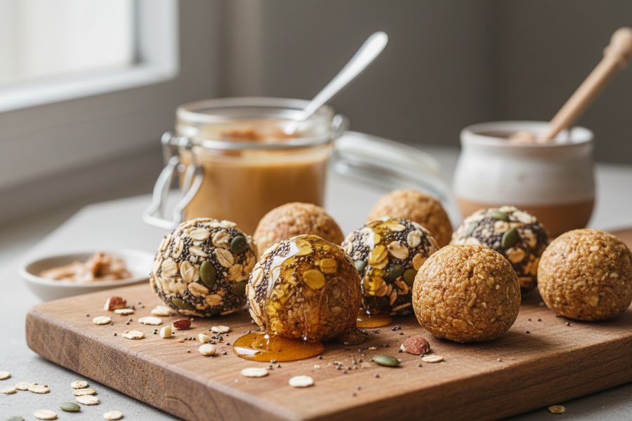 No Bake Granola Energy Bites