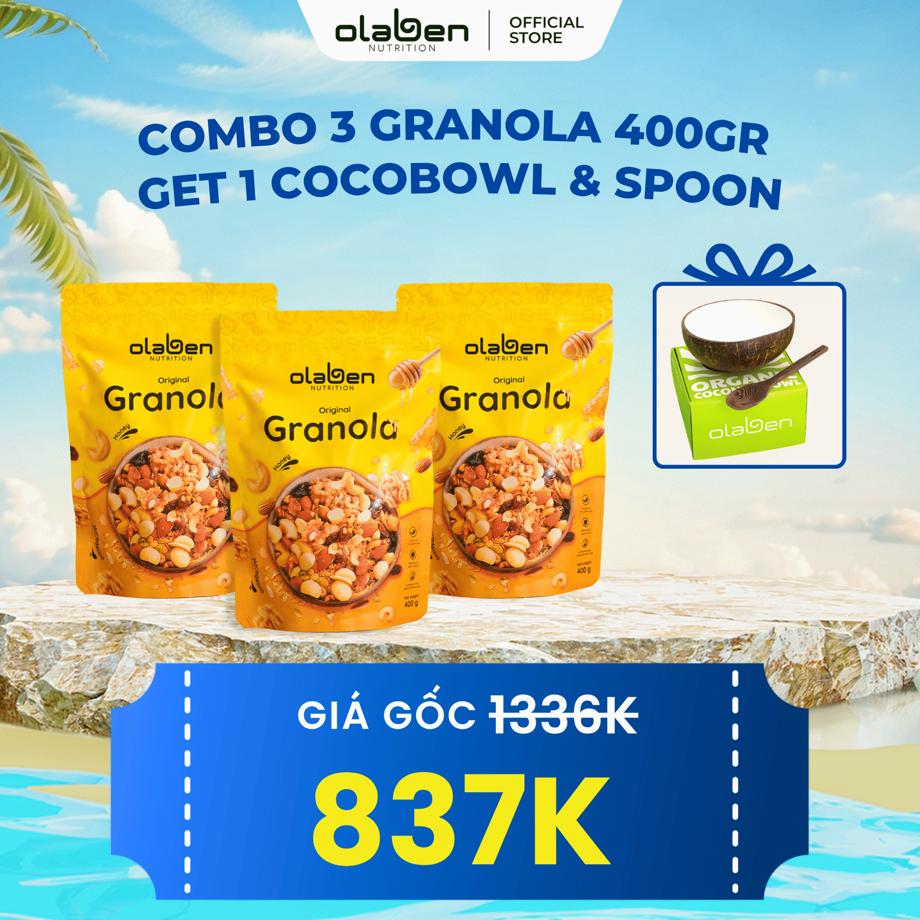 Combo 3 Granola 400gr GET 1 Cocobowl