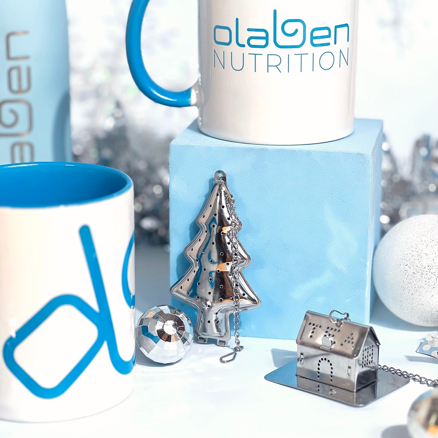 This Christmas Tree Shaped Tea Infuser is made with olaben nutrition and high quality stainless steel for a unique silver color