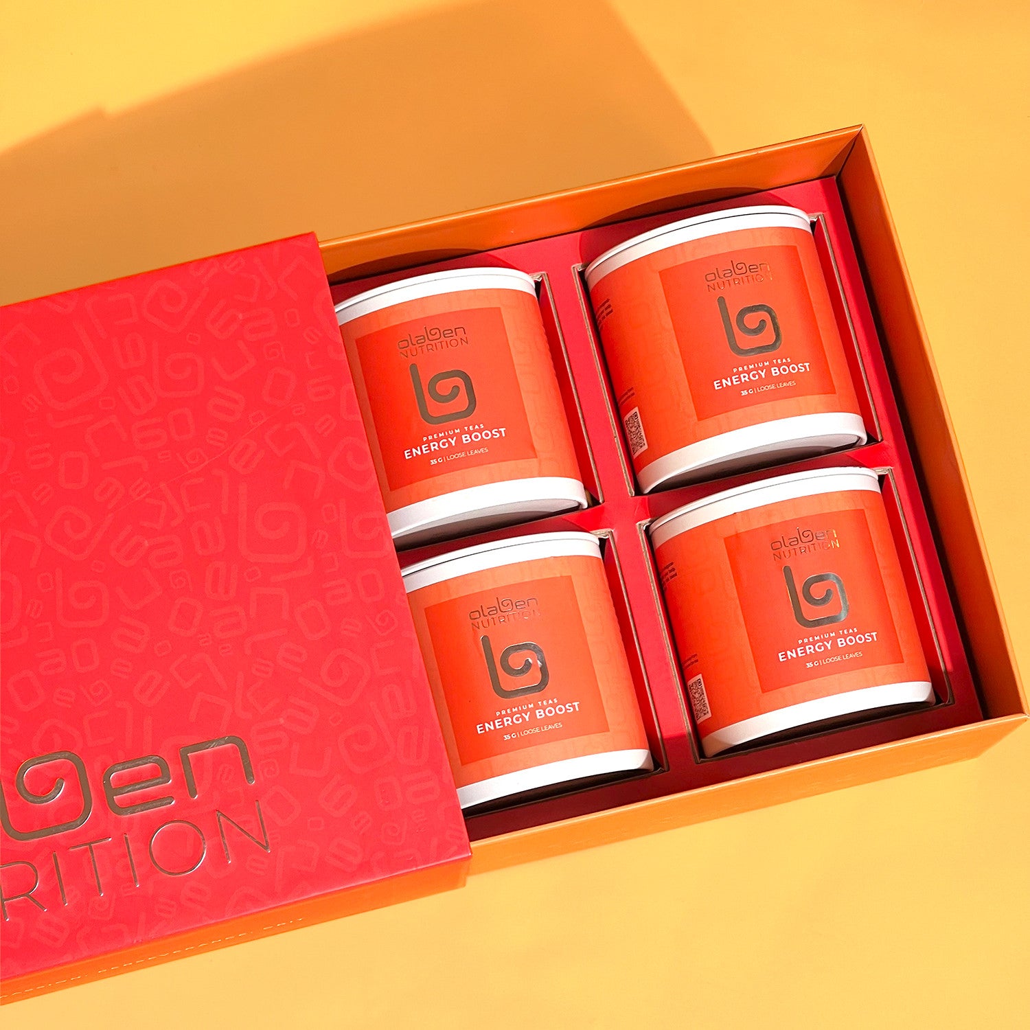 Olaben red gift box contains 4 bottles