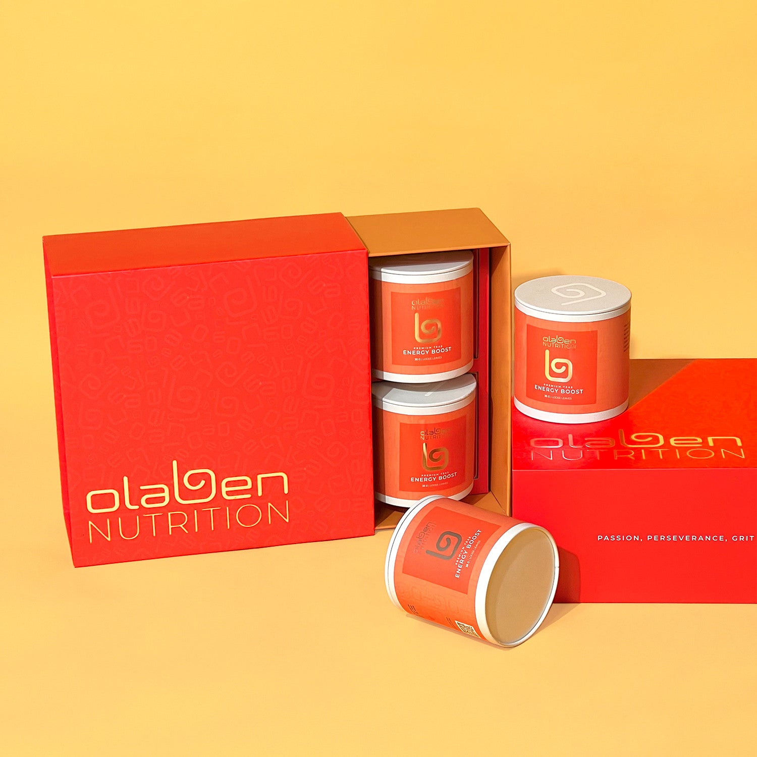 Olaben red gift box contains 4 bottles