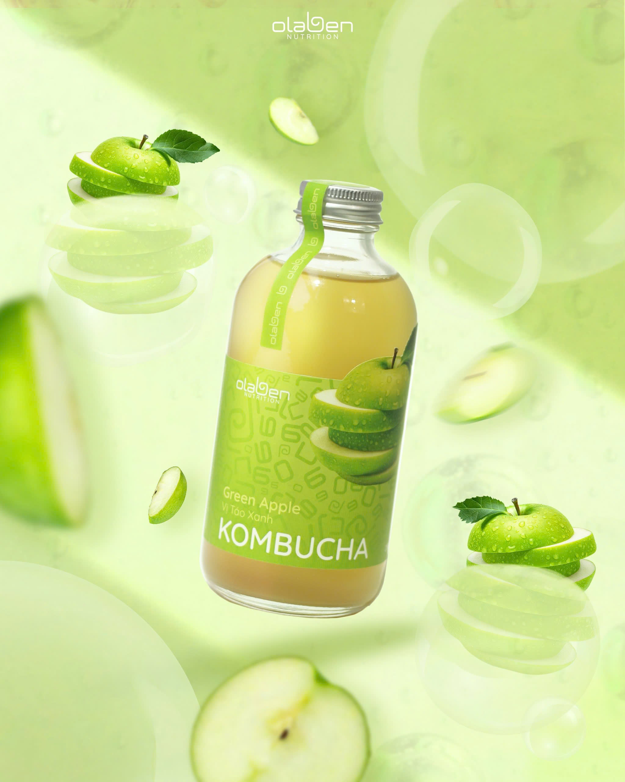 Set of 6 Green Apple Kombucha (Shipping available only in HCMC)