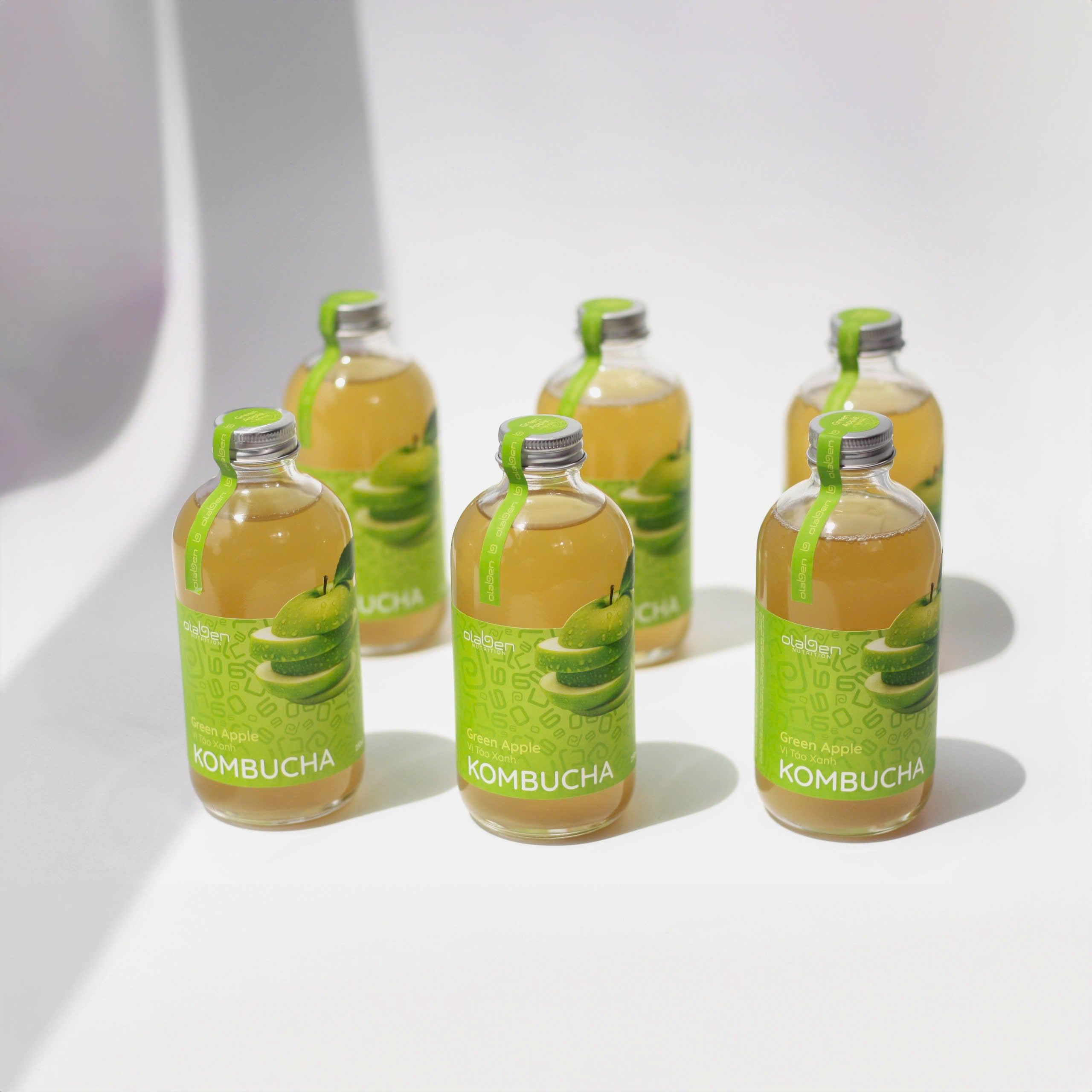 Set of 6 Green Apple Kombucha (Shipping available only in HCMC)