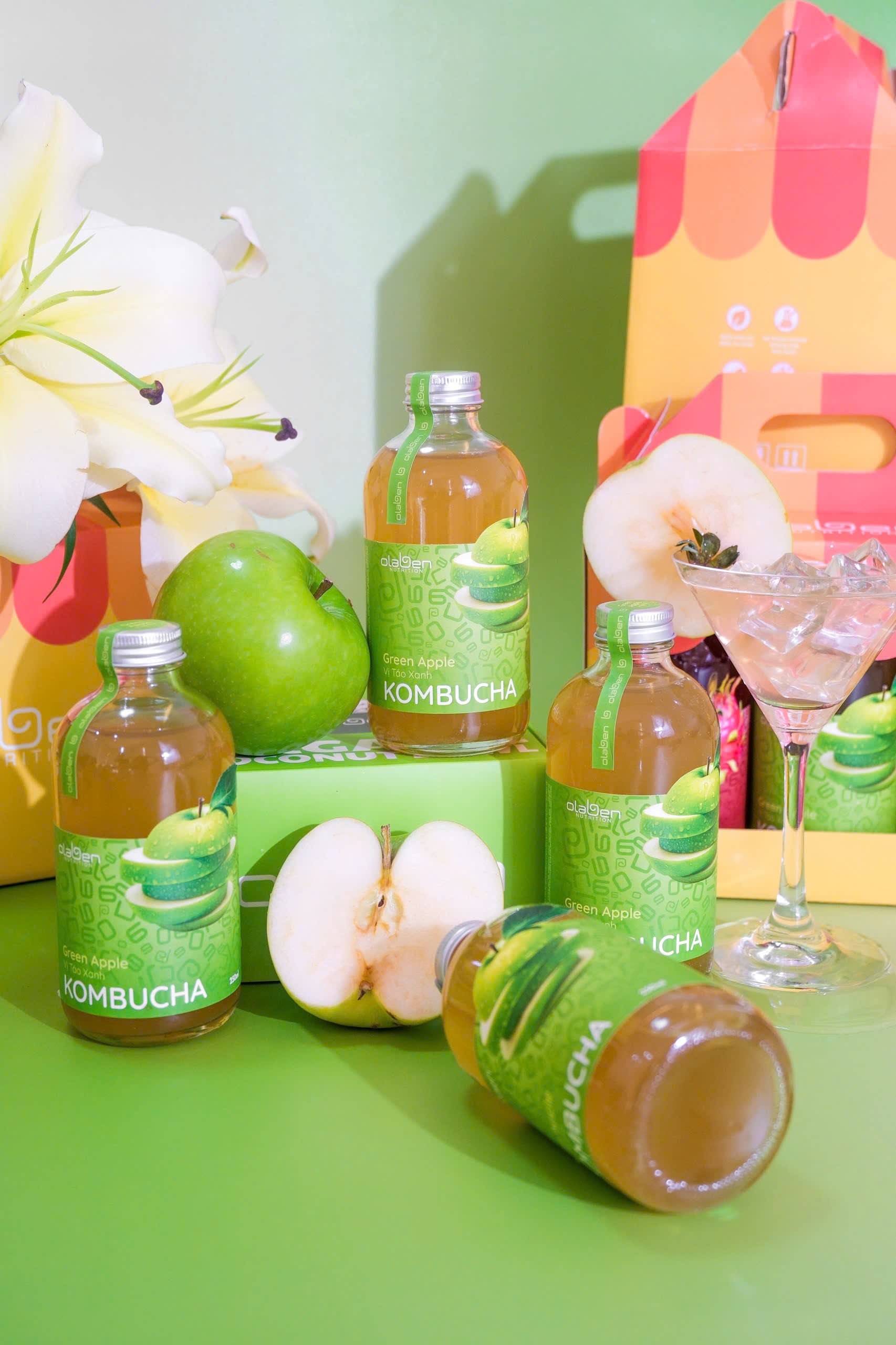 Set of 6 Green Apple Kombucha (Shipping available only in HCMC)